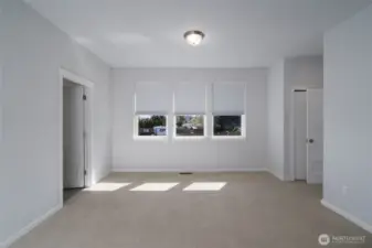 Primary suite, main level