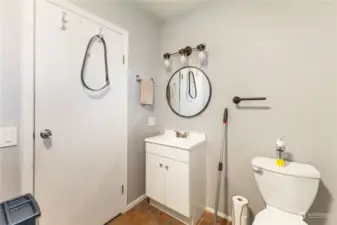 Lower level bathroom.