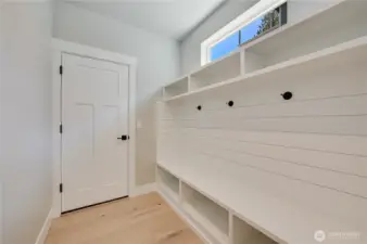 Owner's Entry off of Garage with Mudroom storage area
