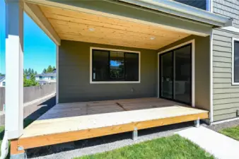 Large covered deck for year round PNW entertaining