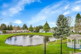 View of the Pond from the Clubhouse.