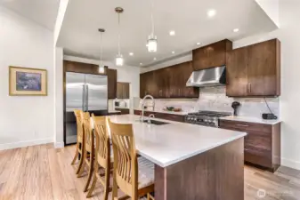 Plenty of storage and countertop space are available in the main kitchen, but for the serious cook...