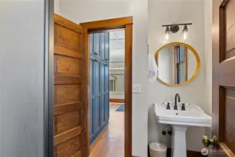 3/4 bath on main floor.