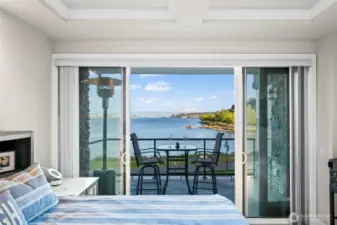 Wake up and go out to your covered patio from your primary suite.