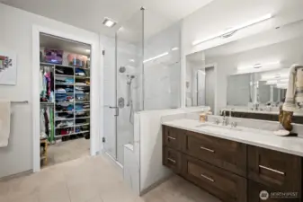 Feel like you are shopping in a boutique in your walk-in closet with custom organizers.
