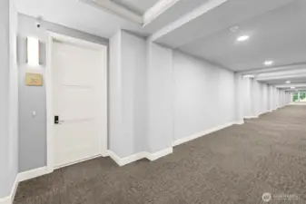 Located on the third floor with large hallways making moving large items a breeze