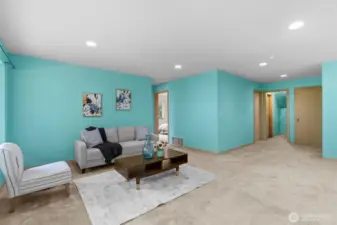 The perfect flex space! This additional living area can be a media room, play area, or a home office.