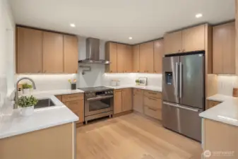 Stunning chef's kitchen, complete with pot filler