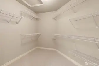 Large walk-in closet.
