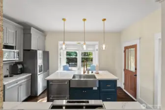 Kitchen from dining room