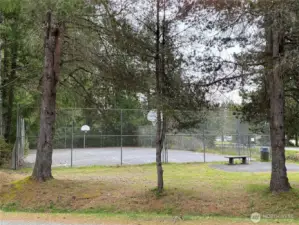 Community basketball court