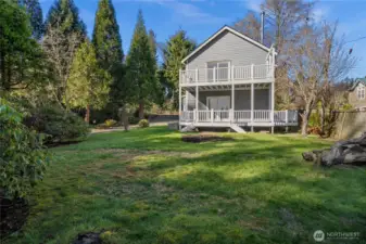 Bask in the outdoor lifestyle with this spacious backyard.
