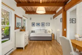 A main floor room with is a flexible space  - bedroom? den? craft studio? - the choice is yours.