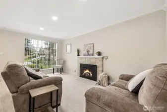 Living Room with Gas Fireplace