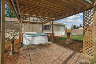 Gazebo with Hot Tub