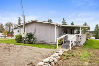 Back side of Manufactured Home.