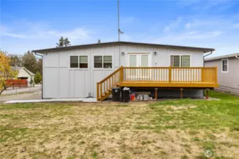 Back side - Entrance of ADU above shop.