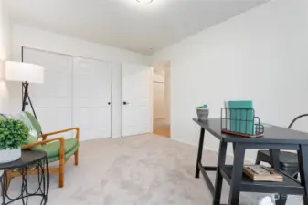 2nd Bedroom or office space with closet