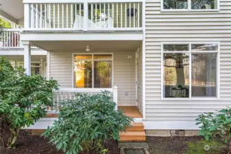 The view of the deck facing Fairhaven Parkway