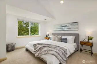 Plenty of room for a King sized bed!
