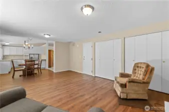 Pantry space and laundry