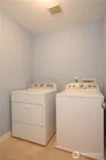 Laundry room is at the end of the hall, washer & dryer stary!!