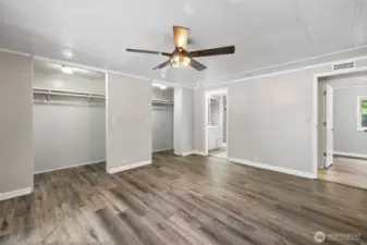 Primary with 2 walk-in closets
