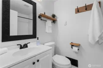 Primary bathroom upstairs