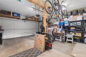 Additional overhead storage over the garage door