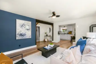 Living space is big and functional