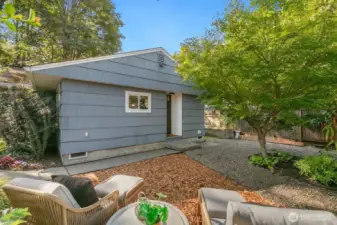 Back of home is northern facing with alley access for ease of entry to property