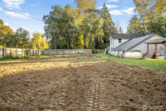 Level land outside second additional dwelling