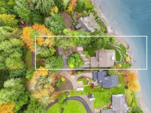 Top down view of property.