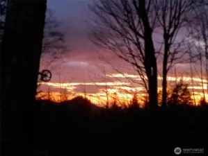 Authentic sunset view from the property, photographed by the owner. Sky conditions naturally vary
