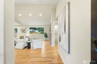 Refinished original hardwoods