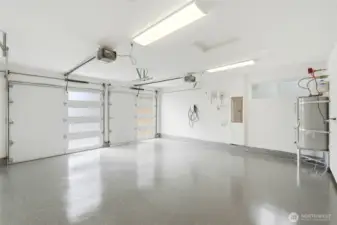 Finished Garage with Epoxy Floors