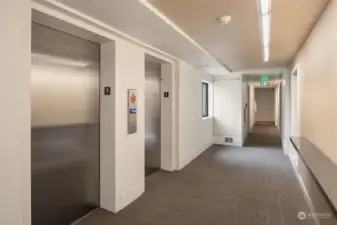 You were probably worried about having to climb 8 floors of stairs.. But we have you covered with an easy ride up to the top floor in the elevator.
