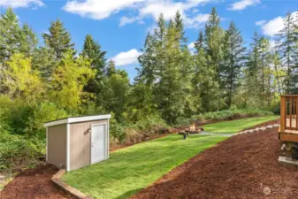 This is the All New Well House. All NEW Well Components are in this Shed. It's Insulated & Heated and has an Exterior Light on it as well.