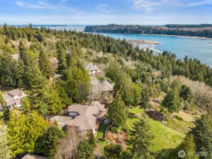 From the home near the bottom of the photo, you have close proximity to Port Ludlow Bay, the marina, and all the gorgeous beaches and amenities of Port Ludlow!