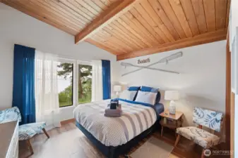 views of the Strait of Georgia even from the bedroom