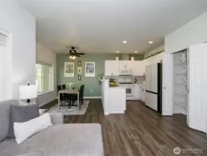 9ft ceilings and large pantry.