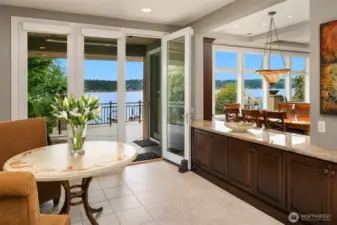 Such a smart floor plan celebrates the best in timeless lakefront living.