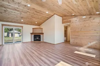 Open Concept, Propane Fireplace