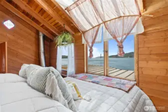 Primary Bedroom View from Built In Bed