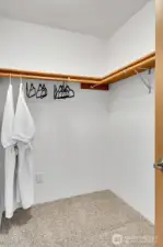 Walkin Closet in Bedroom