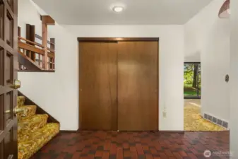 Main floor entry