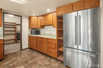 Kitchen with pantry