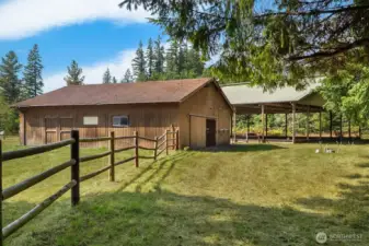 Barn and covered arena