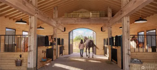 Possible update of barn keeping with a 4 stall barn
