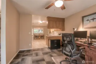 Office area could be a formal dining room.